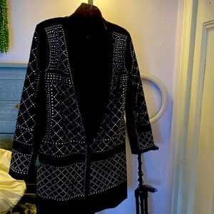 Worn once- velvet studded tuxedo dress